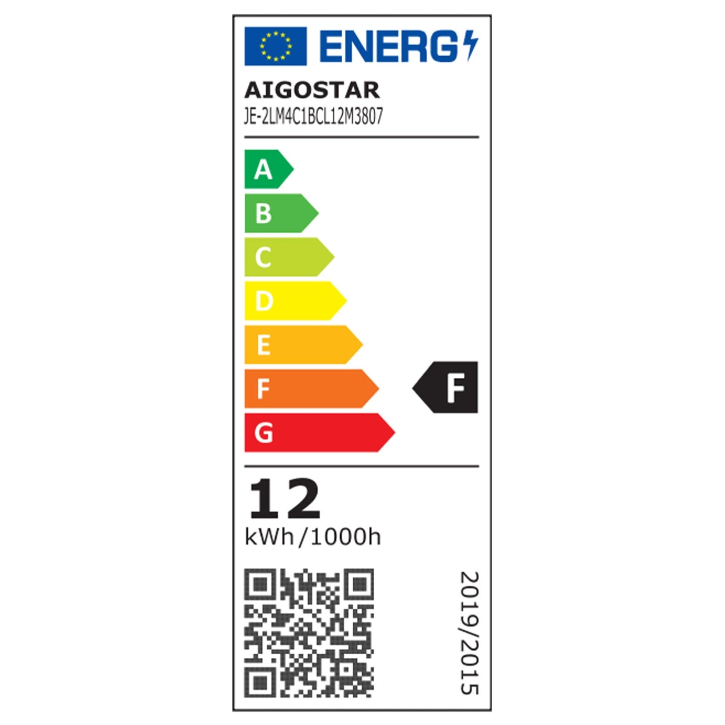Een moderne, ronde plafondlamp met een zwart metalen rand en een witte diffuser, waarop het merk 'aigostar' zichtbaar staat. Geschikt voor minimalistische interieurs en als energiezuinige verlichting in woon- en werkkamers.