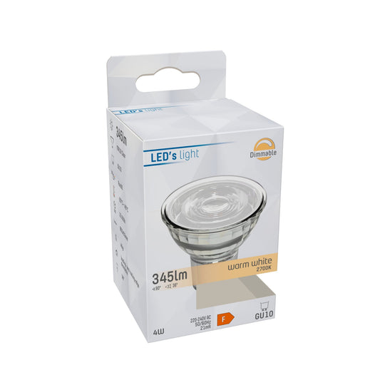 ProDim LED GU10 Spot - Helder - Dimbaar warm wit licht - 4W vervangt 50W