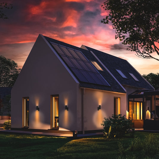 Comnox - LED's Light - Buitenlamp met Bewegingssensor - Automatische verlichting - Energiezuinig - IP44 - Zwart