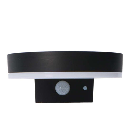 Comnox - RVS Solar LED Buitenlamp - Draadloos met bewegingssensor - Zwart