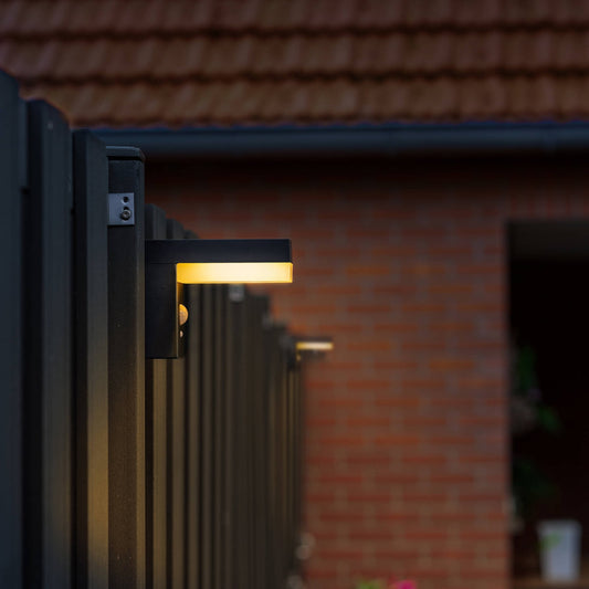 Comnox - LED's Light Solar LED Muurlamp - Draadloze Zonne-energie - RVS Zwart