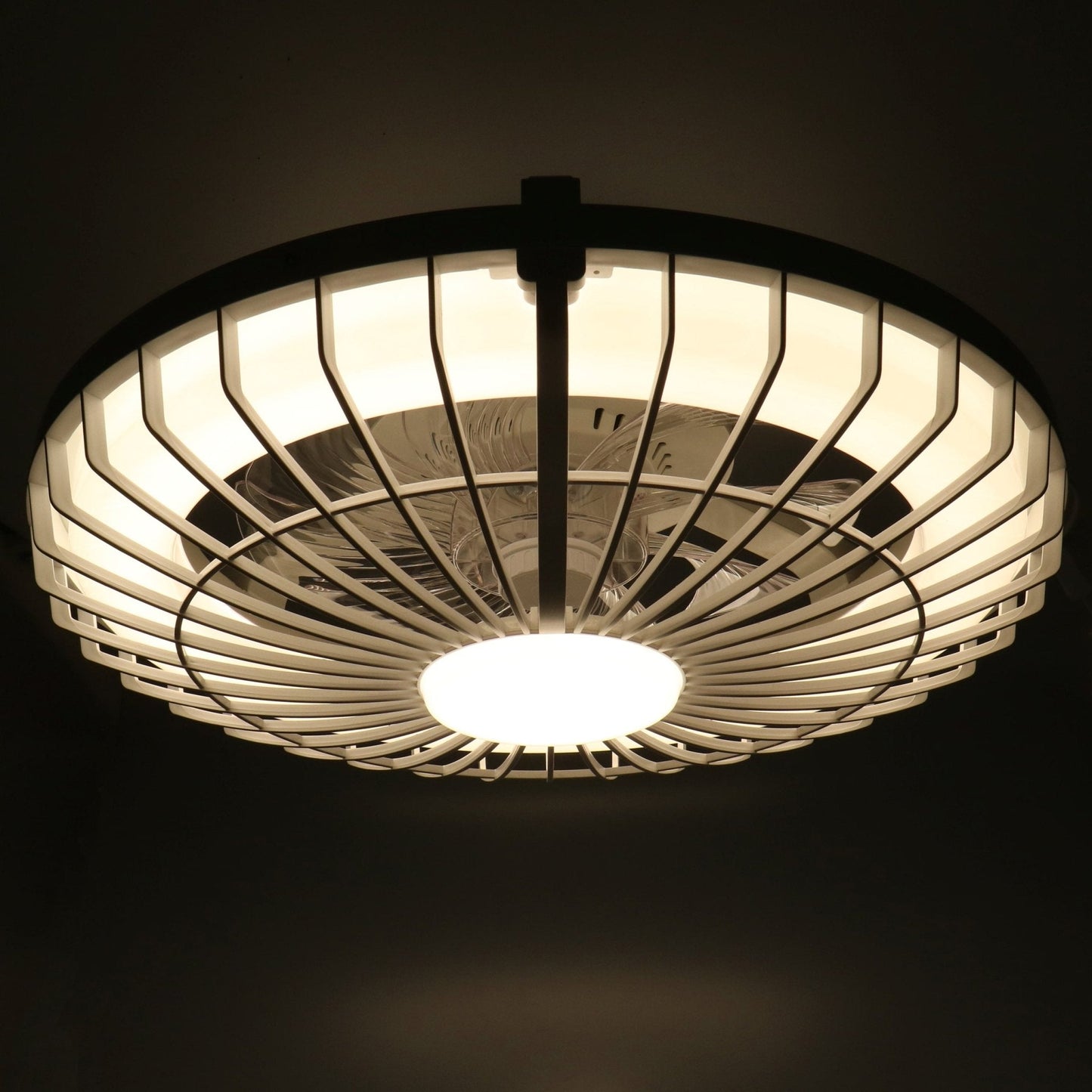 Comnox - Silencio - LED Plafondlamp met Ventilator - Dimbaar en Instelbare Lichtkleur