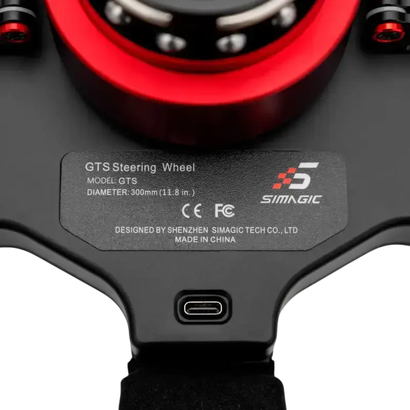 Simagic GTS Steering Wheel Alcantara - Professionele Controle - Met Magnetische Paddles