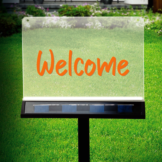 LED's Light Solar LED Display Schrijfbord Buiten - Draadloos op zonne-energie - Incl. Stift