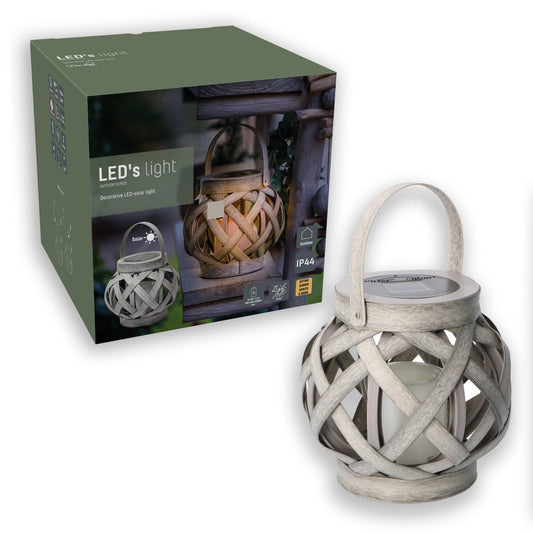 Solar LED Kaars tafellamp met sensor - Automatisch aan/uit - IP44 - 15 cm