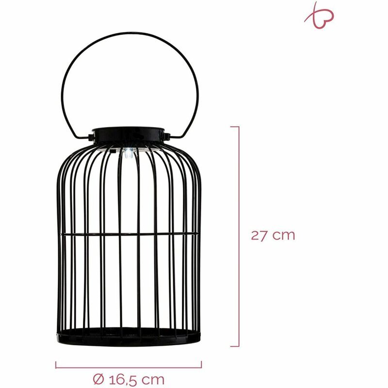 Solar LED Tafellampen op zonne-energie met sensor - Automatisch aan/uit - Zwart