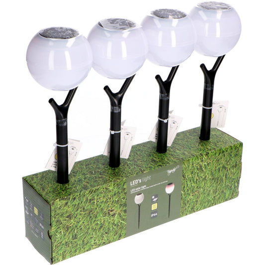 Solar LED Tuinlamp met sensor - Nice - Draadloos - Warm wit - Auto aan/uit - 40 cm