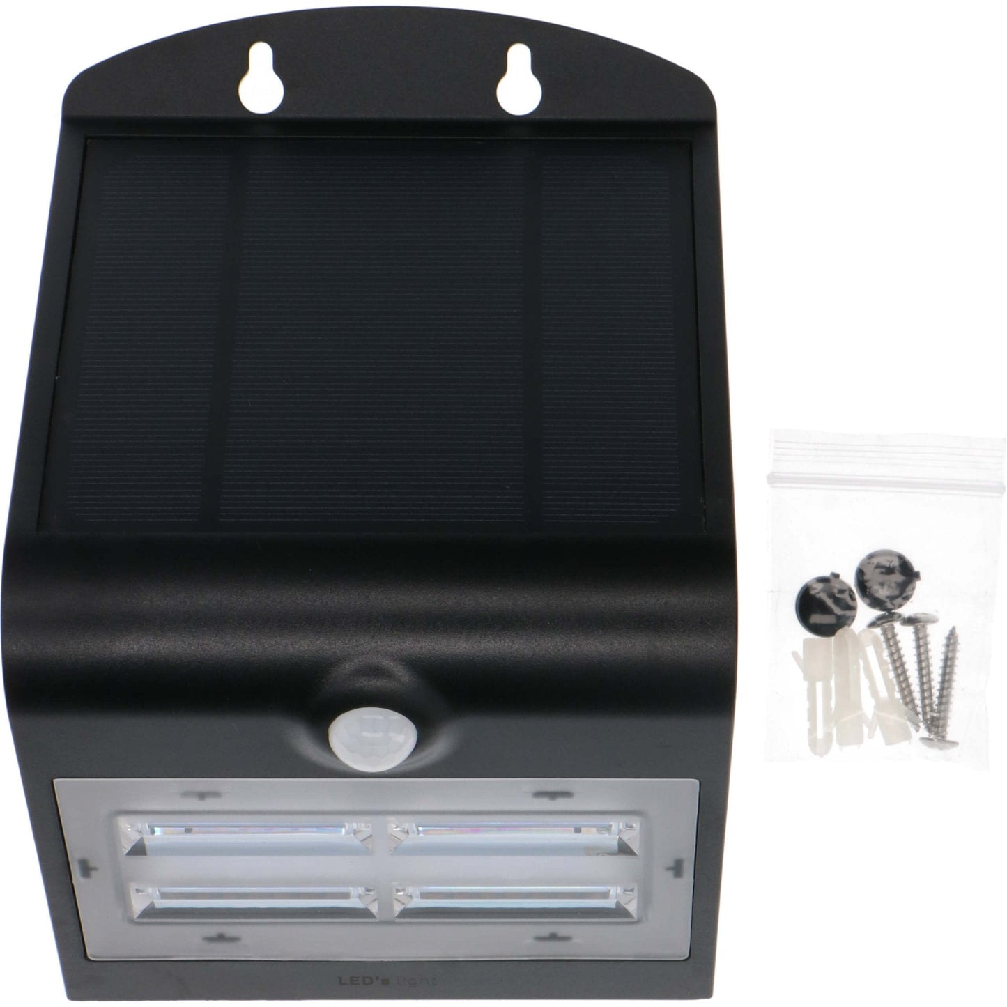 LED's Light Solar LED Buitenlamp met Bewegingssensor 400 - 3 lichtstanden - Automatisch aan/uit - Zwart