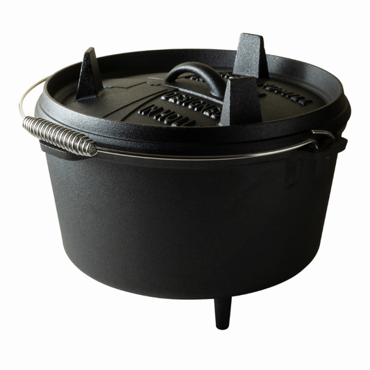 Comnox - The Windmill Dutch Oven 9 quarts Met Pootjes - Ruime buitenkookpan - 6-9 personen - Gietijzer - Stabiliteit met pootjes