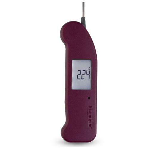 Comnox - Thermapen ONE Cherry Limited Edition - Directe temperatuurmeting binnen een seconde - Intelligente slaapmodus - IP67 waterdicht - RVS probe - koel transport