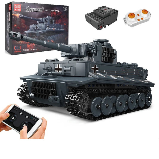 Comnox - Mould King - Tiger I Tank Bouwset - RC - 800+ Stukjes - LEGO Compatible - Comnox Company