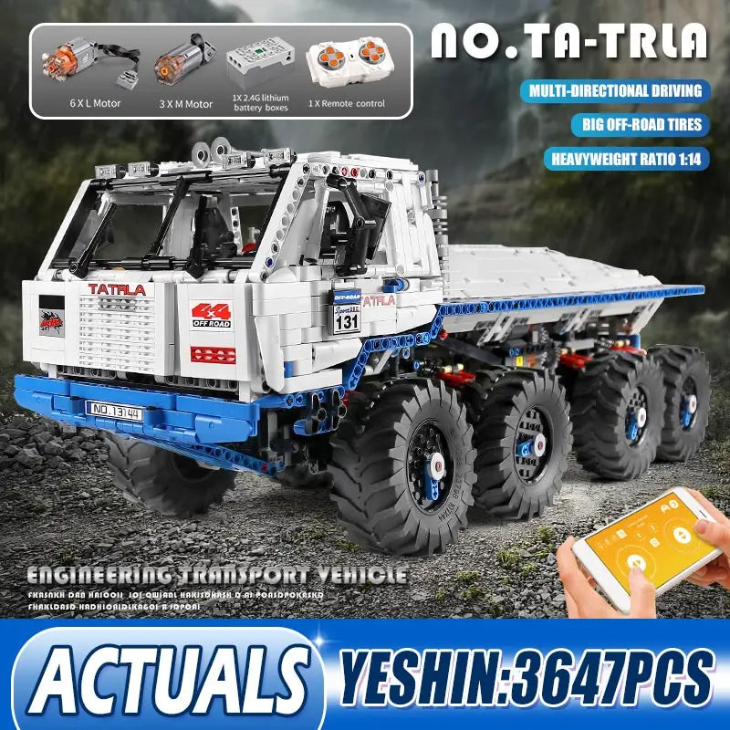 Comnox - Mould King - Tatra T813 Truck Bouwset - 3647 Stuks - Compatibel met LEGO - Technisch Speelgoed - Comnox Company