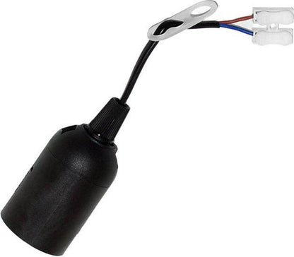 Comnox - Verhuisfitting E27 met kroonsteen – Gemakkelijk tijdelijk licht – Lichtgewicht kunststof – Max. 60W – Voor thuis en werk – Comnox