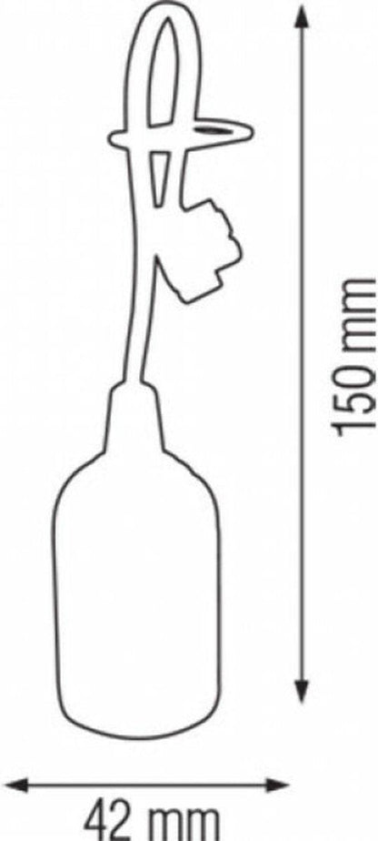 10 x Verhuisfitting E27 met kroonsteen - Set van 10 E27 lampfittingen max. 60W