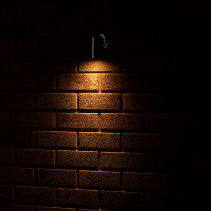 Comnox - RVS LED Muurlamp Buiten - Spot met GU10 fitting - IP44 - Zilver