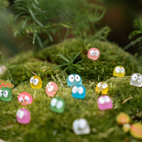 Minis - Set of 14 - Miniature Figurines - Glow in the dark - Multicolor - ↑ 1 cm