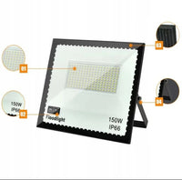 Comnox 150W LED Schijnwerper - Krachtige buitenverlichting - 10500 Lumen Koud Wit