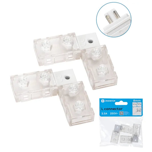 Lichtslang L-connector 2 stuks 230V AC - compleet