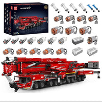 Comnox - Mould King - LTM 11200 Kraan Vrachtwagen Bouwset - 8506 Stuks - Compatibel met LEGO - Technisch Speelgoed - Rood