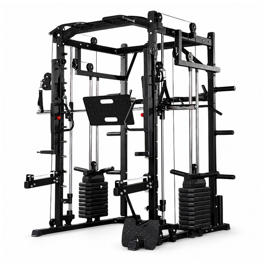 Comnox - PH Fitness Power Rack met Smith Machine - Alles-in-één krachtstation - Comfort & veiligheid - 160kg gewichtsstapel - Leg Press - 50mm schijven