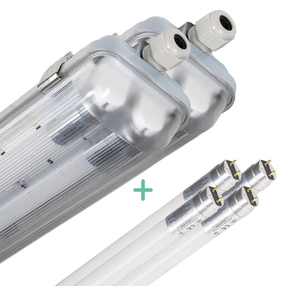 Comnox - Dubbele LED TL armatuur 120 cm - Robuuste verlichting voor binnen en buiten - IP65