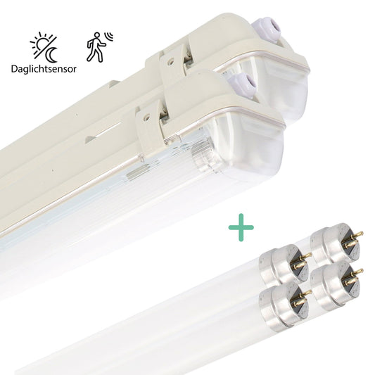 Comnox - LED's Light - Buitenverlichting met Bewegingssensor - Energiezuinig - Waterdicht - 120cm - 4000K