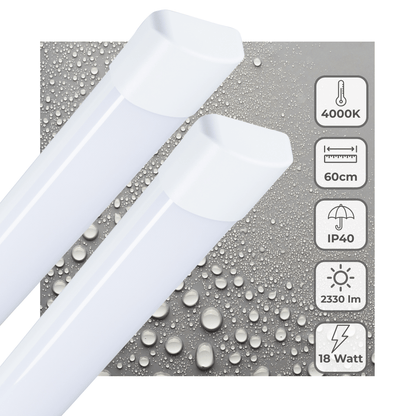 Comnox - LED TL lamp 60 cm voor binnen - Zeer energiezuinig - Eenvoudige installatie - 2330 lm - 18W - LED
