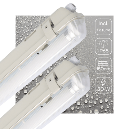 Comnox - Proventa LED TL armatuur met sensor - Waterdicht en slagvast - 150 cm
