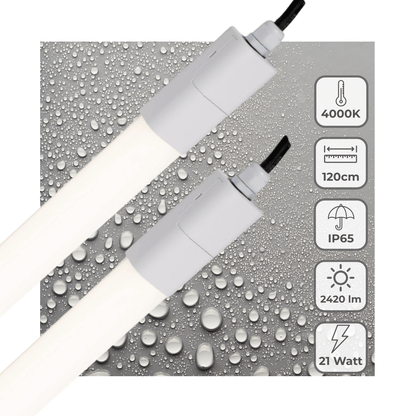 Waterdichte LED-verlichting 150cm IP65 4000K 7200lm