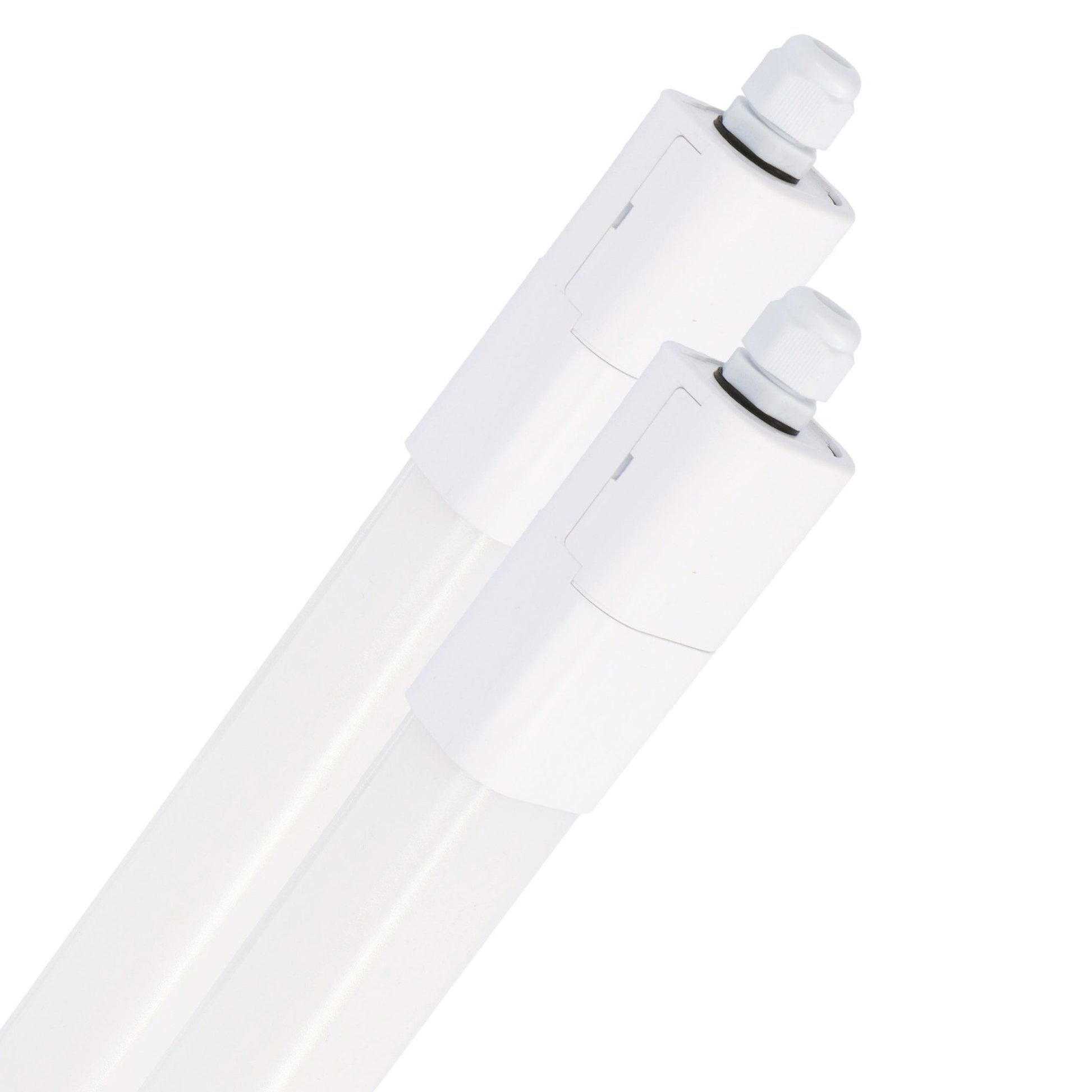 4x witte LED-lampen voor binnen met kabelverbinding