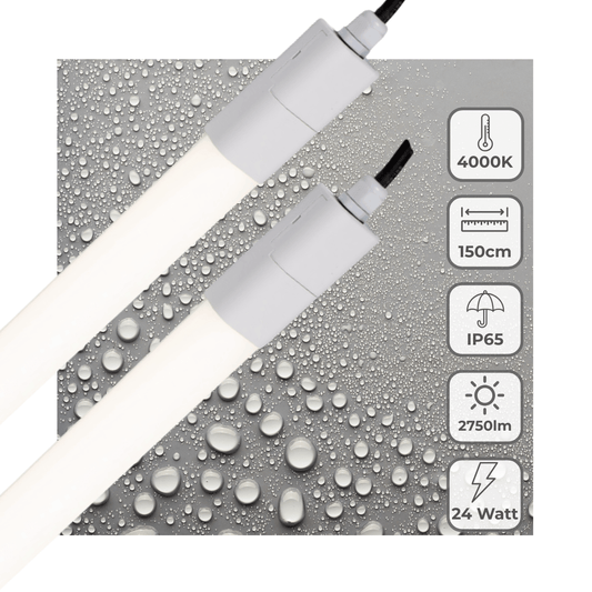 LED buislamp 150cm IP65 4000K 2750lm 24W