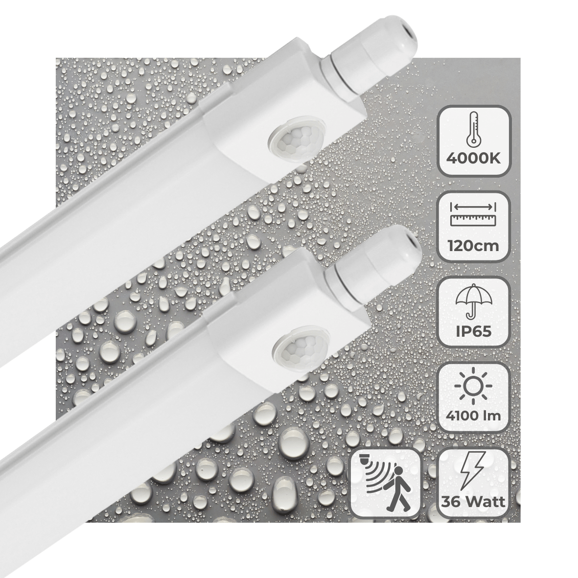 Comnox - LED TL verlichting met sensor - Slimme bewegingsdetectie - 120 cm
