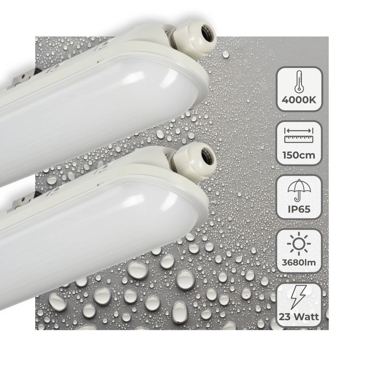 Comnox - LED's Light Pro Premium - Waterdichte LED TL armatuur - 150 cm - 3680 lumen
