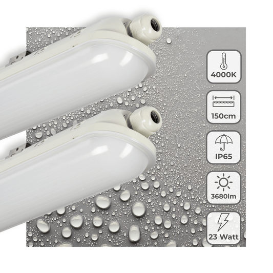 Comnox - LED's Light Pro Premium - Waterdichte LED TL armatuur - 150 cm - 3680 lumen