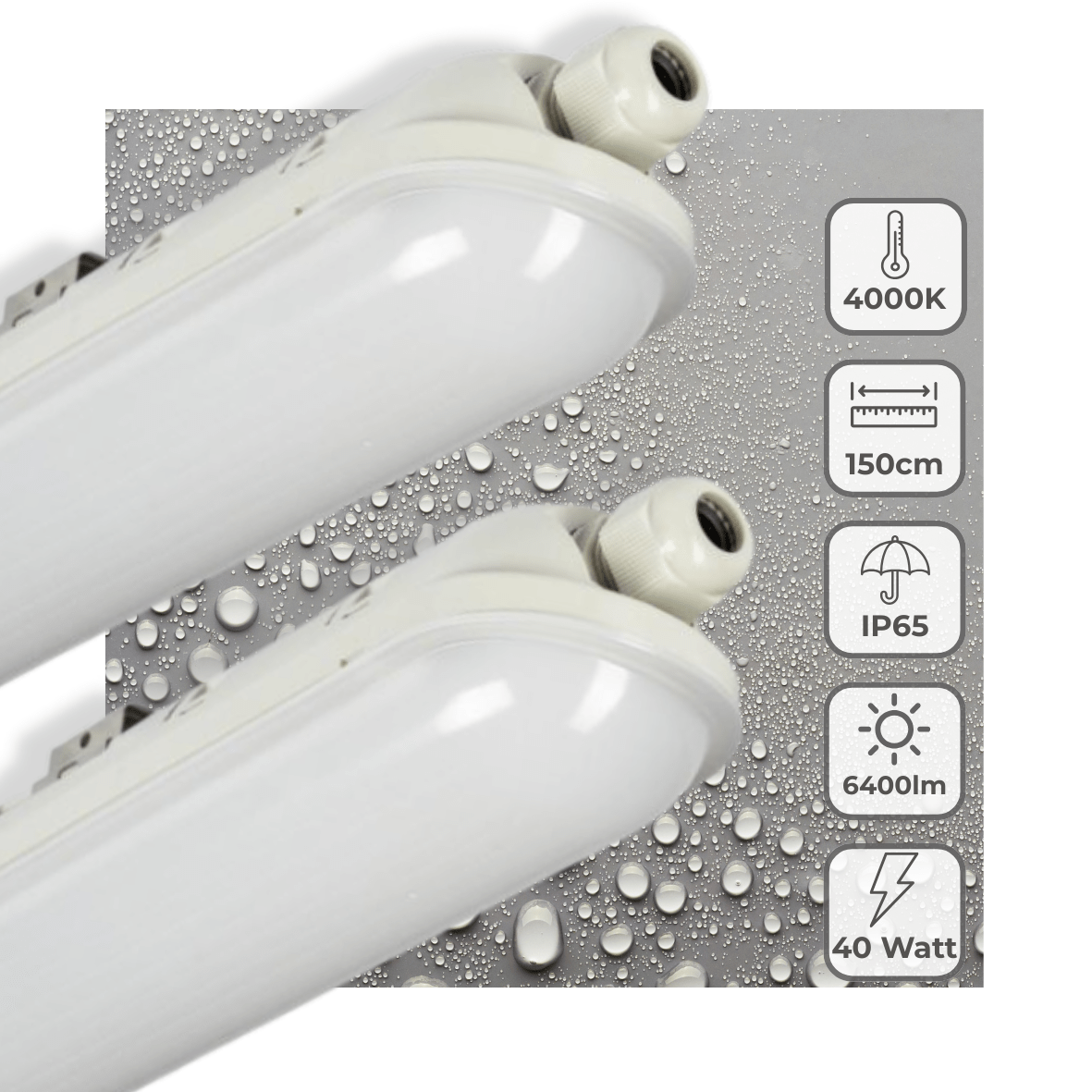 Comnox - LED's Light Pro Premium - Krachtige koppelbare verlichting - 40W 6400lm