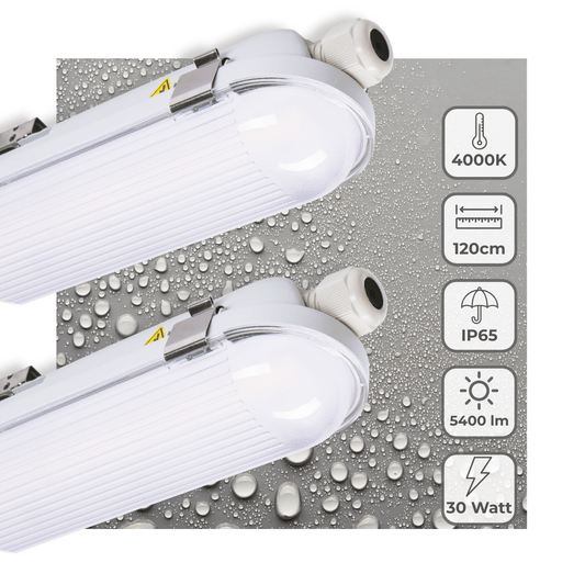 Comnox - Philips TL armatuur - Krachtige LED verlichting - Energiebesparend - 120 cm - 4000K - helder licht - white