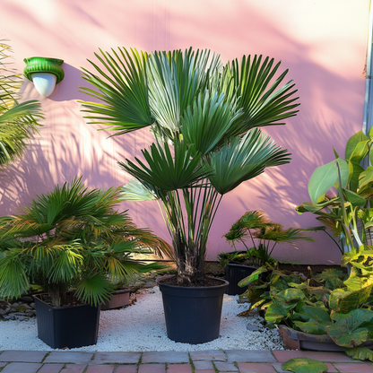 Chamaerops 'Vulcano' - Set van 2 - Dwergpalm
