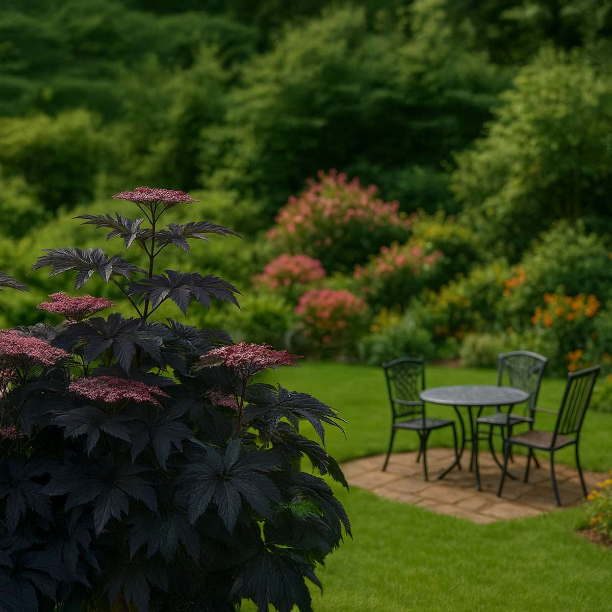 Sambucus nigra 'Black Lace' - Set van 2
