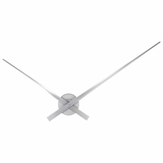 Comnox - NeXtime "Hands" - Grote wandklok - Comfortabel zicht op de tijd - Eenvoudig onderhoud - Ø85 cm - Aluminium - klok - zwart