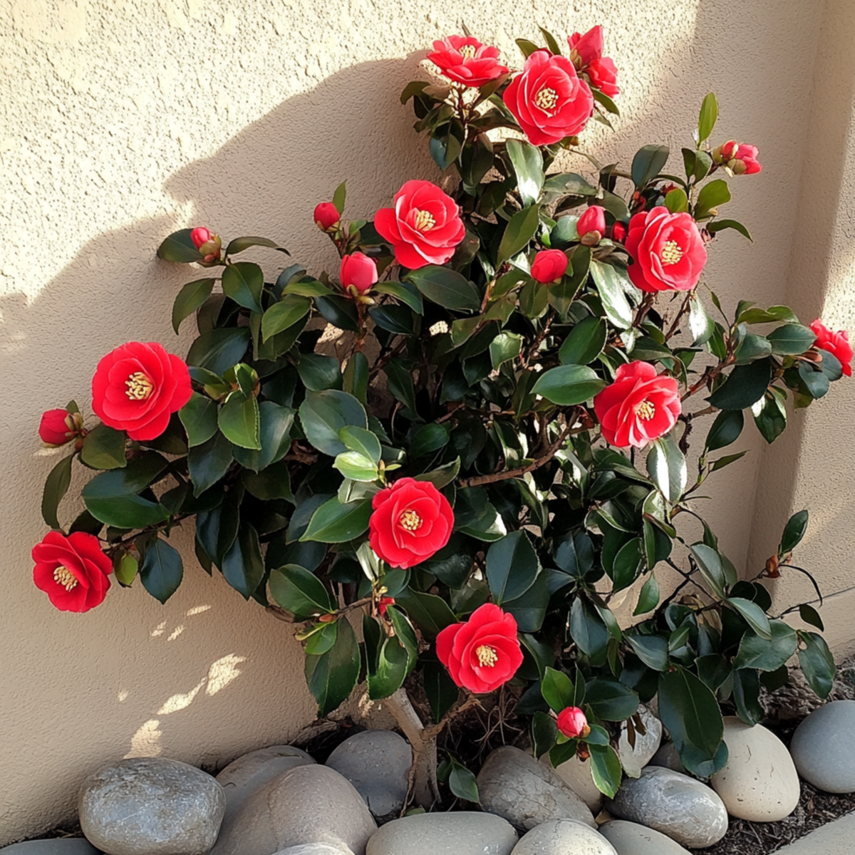 Camellia japonica 'Lady Campbell' - Set van 2 - Roos