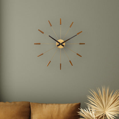 NeXtime Plug Inn Wandklok - Stille loop en uniek design - 58cm