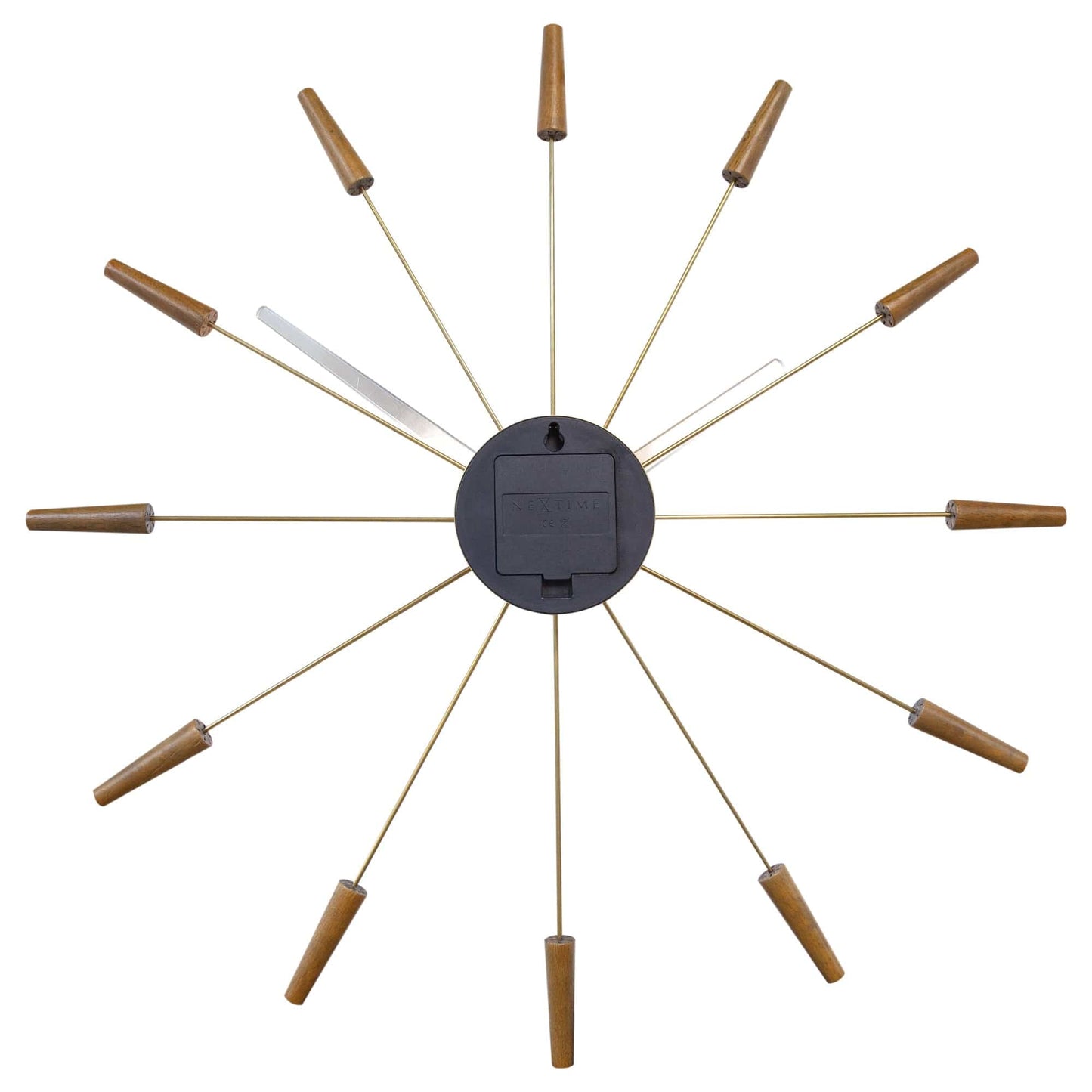 NeXtime Plug Inn Wandklok - Stille loop en uniek design - 58cm