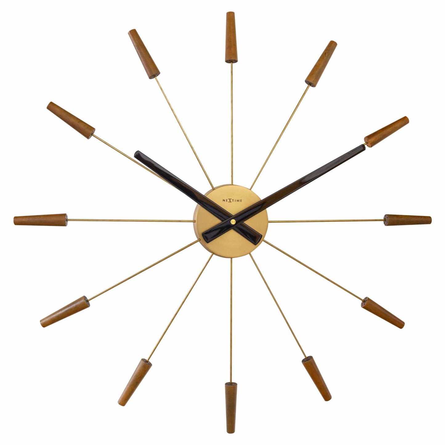 NeXtime Plug Inn Wandklok - Stille loop en uniek design - 58cm