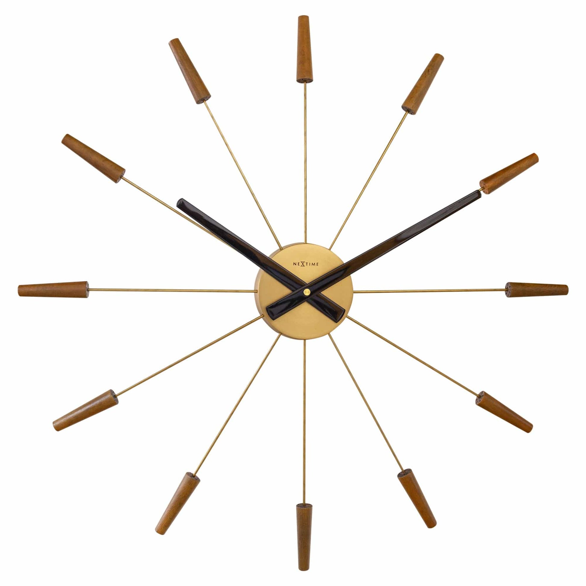 NeXtime Plug Inn Wandklok - Stille loop en uniek design - 58cm