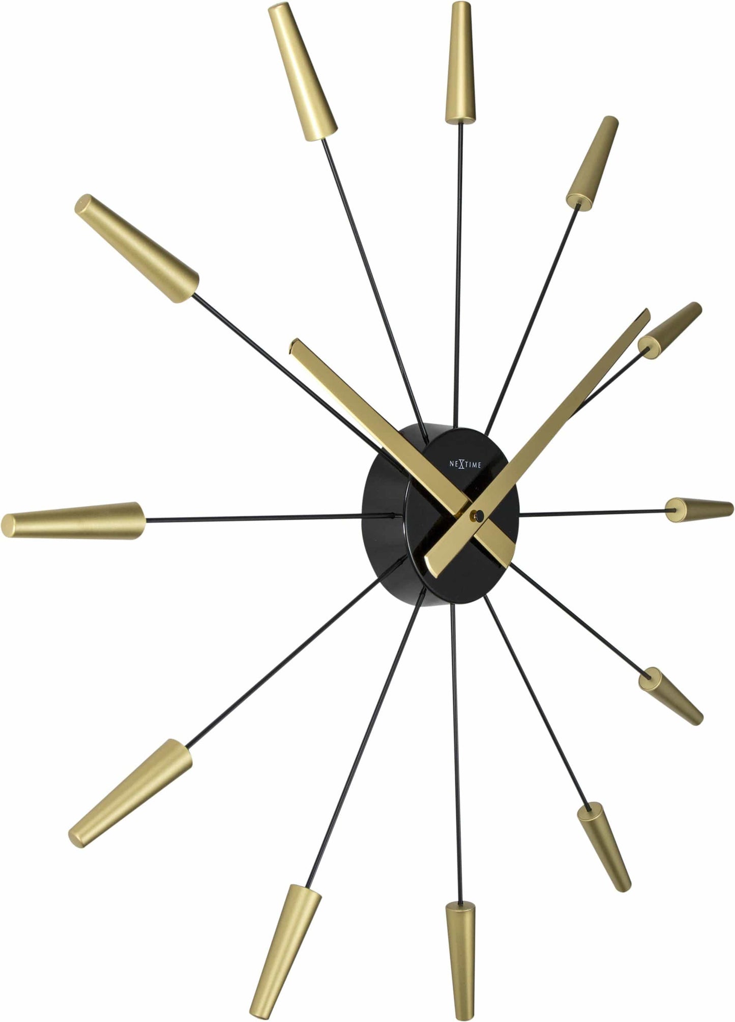 NeXtime Plug Inn Wandklok - Design zonder cijfers - 58cm Roestvrij Staal