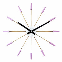 NeXtime Plug Inn Wandklok - Design zonder cijfers - 58cm Roestvrij Staal