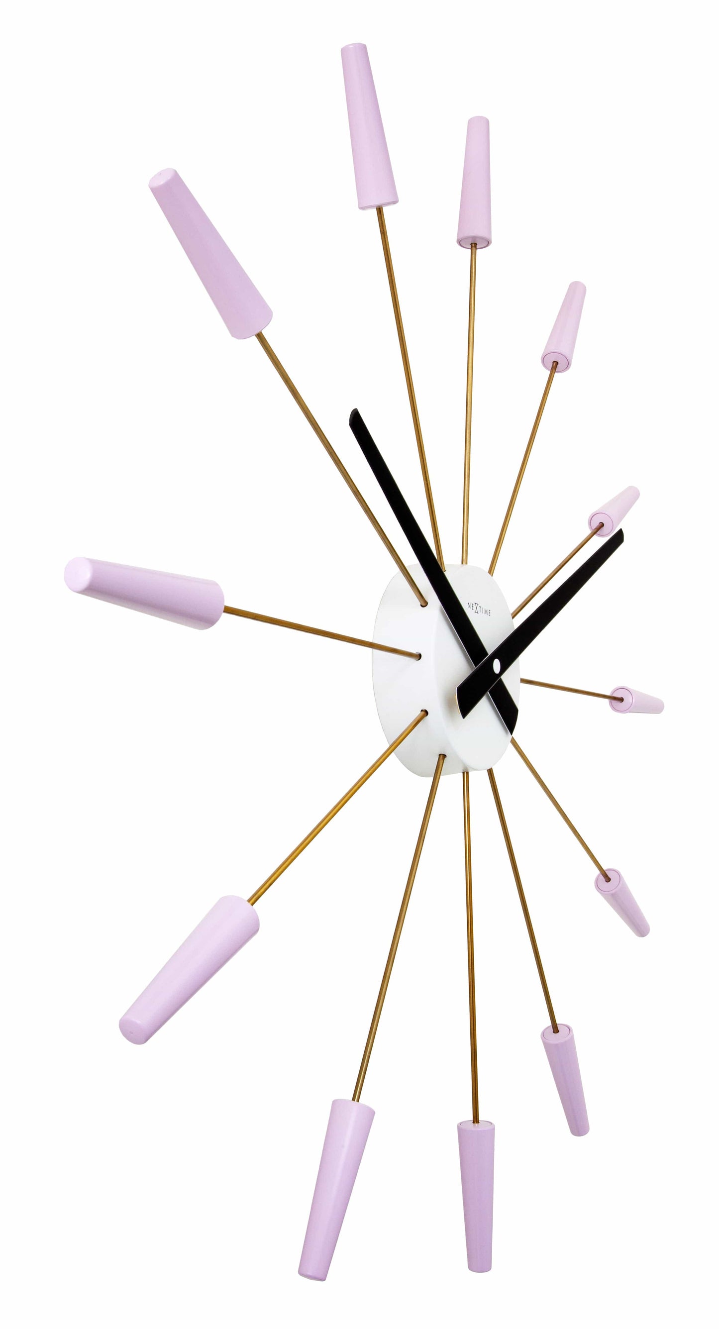 NeXtime Plug Inn Wandklok - Design zonder cijfers - 58cm Roestvrij Staal