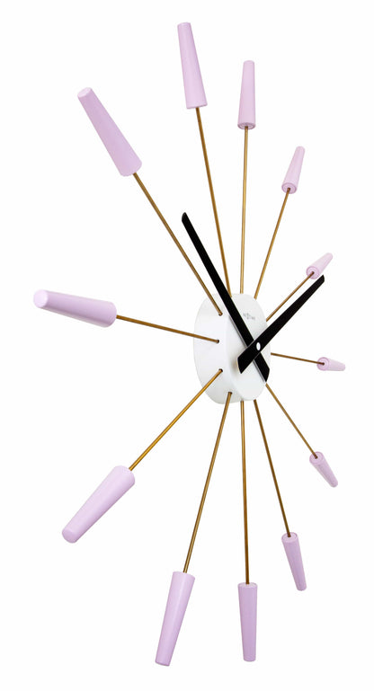 NeXtime Plug Inn Wandklok - Design zonder cijfers - 58cm Roestvrij Staal