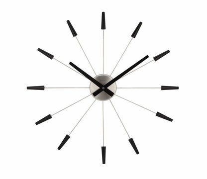 NeXtime Plug Inn Wandklok - Design zonder cijfers - 58cm Roestvrij Staal