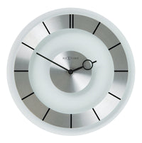 Comnox - Retro Wandklok - Tijdloos comfort – Stilistische elegantie – 31 cm – Zilver – retro – clock